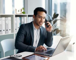 man using tech