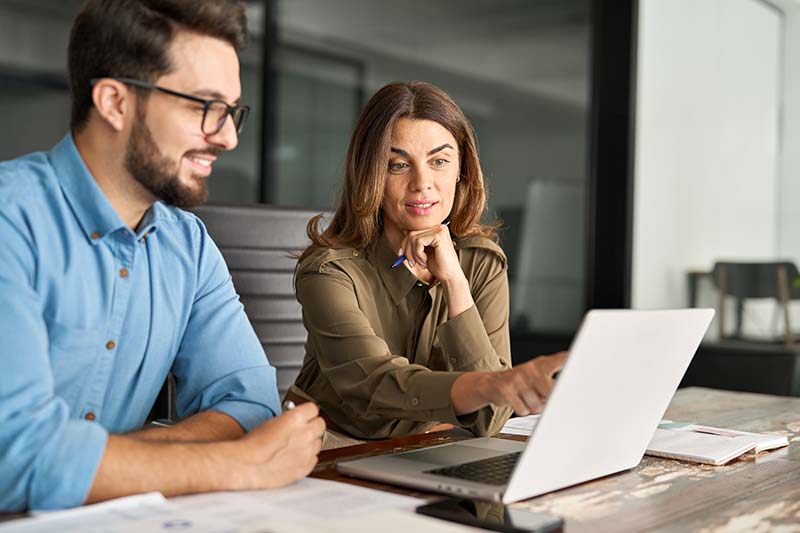people reviewing costs